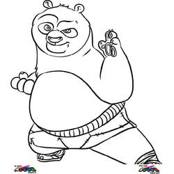 Coloring page: Kung Fu Panda (Animation Movies) #73601 - Printable coloring pages