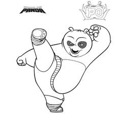 Coloring page: Kung Fu Panda (Animation Movies) #73610 - Printable coloring pages
