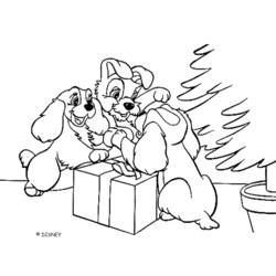 Coloring page: Lady and the Tramp (Animation Movies) #133219 - Free Printable Coloring Pages