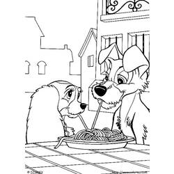 Coloring page: Lady and the Tramp (Animation Movies) #133229 - Free Printable Coloring Pages