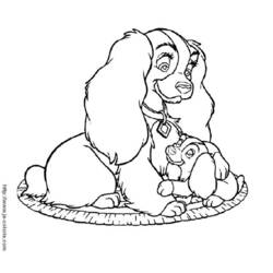 Coloring page: Lady and the Tramp (Animation Movies) #133236 - Free Printable Coloring Pages