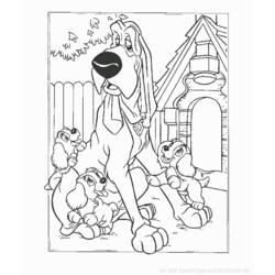 Coloring page: Lady and the Tramp (Animation Movies) #133241 - Free Printable Coloring Pages
