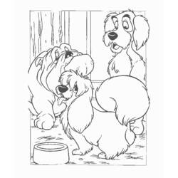 Coloring page: Lady and the Tramp (Animation Movies) #133249 - Free Printable Coloring Pages