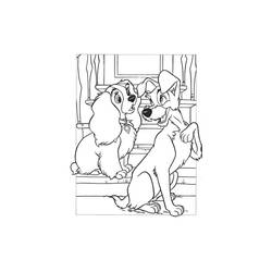 Coloring page: Lady and the Tramp (Animation Movies) #133255 - Free Printable Coloring Pages
