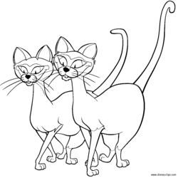 Coloring page: Lady and the Tramp (Animation Movies) #133261 - Free Printable Coloring Pages