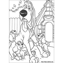 Coloring page: Lady and the Tramp (Animation Movies) #133263 - Free Printable Coloring Pages