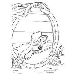 Coloring page: Lady and the Tramp (Animation Movies) #133283 - Free Printable Coloring Pages