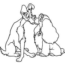 Coloring page: Lady and the Tramp (Animation Movies) #133305 - Printable coloring pages