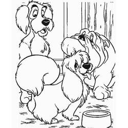 Coloring page: Lady and the Tramp (Animation Movies) #133318 - Printable coloring pages