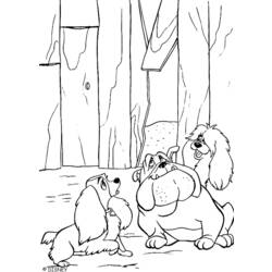 Coloring page: Lady and the Tramp (Animation Movies) #133326 - Free Printable Coloring Pages