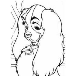 Coloring page: Lady and the Tramp (Animation Movies) #133337 - Free Printable Coloring Pages