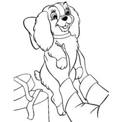 Coloring page: Lady and the Tramp (Animation Movies) #133365 - Free Printable Coloring Pages