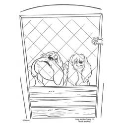 Coloring page: Lady and the Tramp (Animation Movies) #133368 - Free Printable Coloring Pages