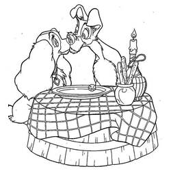 Coloring page: Lady and the Tramp (Animation Movies) #133375 - Free Printable Coloring Pages