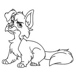 Coloring page: Lady and the Tramp (Animation Movies) #133381 - Free Printable Coloring Pages
