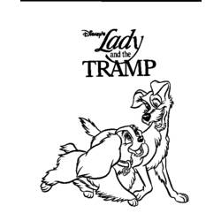 Coloring page: Lady and the Tramp (Animation Movies) #133383 - Free Printable Coloring Pages