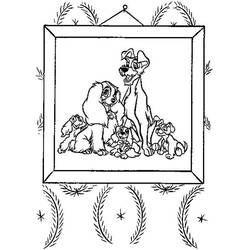 Coloring page: Lady and the Tramp (Animation Movies) #133388 - Free Printable Coloring Pages