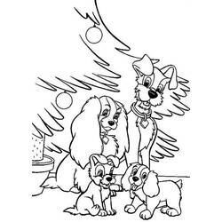 Coloring page: Lady and the Tramp (Animation Movies) #133390 - Printable coloring pages