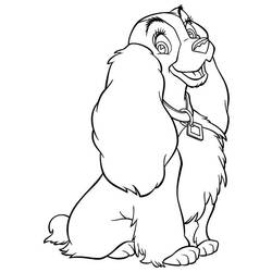 Coloring page: Lady and the Tramp (Animation Movies) #133407 - Printable coloring pages