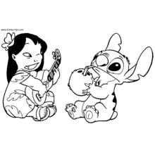 Coloring page: Lilo and Stitch (Animation Movies) #44948 - Free Printable Coloring Pages