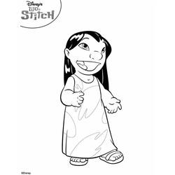 Coloring page: Lilo & Stitch (Animation Movies) #44844 - Free Printable Coloring Pages
