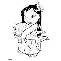 Coloring page: Lilo & Stitch (Animation Movies) #44886 - Free Printable Coloring Pages