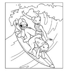Coloring page: Lilo & Stitch (Animation Movies) #44895 - Free Printable Coloring Pages