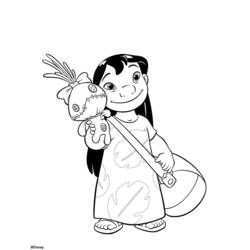 Coloring page: Lilo & Stitch (Animation Movies) #44906 - Free Printable Coloring Pages