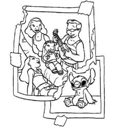 Coloring page: Lilo & Stitch (Animation Movies) #44976 - Free Printable Coloring Pages