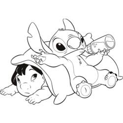 Coloring page: Lilo & Stitch (Animation Movies) #45001 - Printable coloring pages