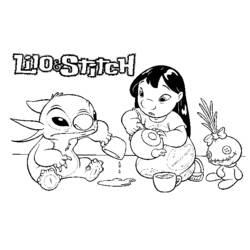 Coloring page: Lilo & Stitch (Animation Movies) #45072 - Printable coloring pages