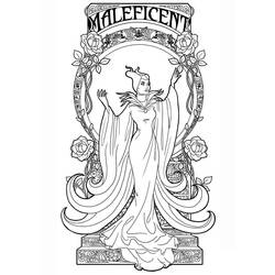 Coloring pages: Maleficent (Disney) - Free Printable Coloring Pages