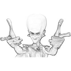 Coloring page: Megamind (Animation Movies) #46509 - Printable coloring pages