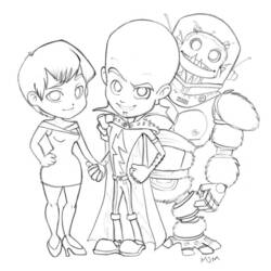 Coloring page: Megamind (Animation Movies) #46543 - Printable coloring pages