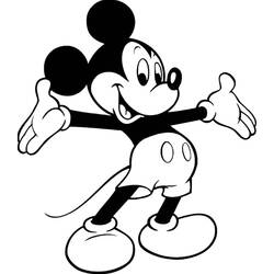 Coloring page: Mickey (Animation Movies) #170092 - Printable coloring pages