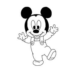 Coloring page: Mickey (Animation Movies) #170093 - Printable coloring pages