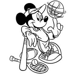 Coloring page: Mickey (Animation Movies) #170101 - Printable coloring pages