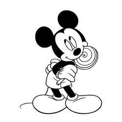 Coloring page: Mickey (Animation Movies) #170105 - Printable coloring pages