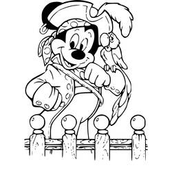 Coloring page: Mickey (Animation Movies) #170108 - Printable coloring pages
