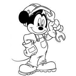 Coloring page: Mickey (Animation Movies) #170110 - Printable coloring pages