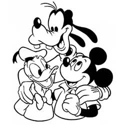 Coloring page: Mickey (Animation Movies) #170116 - Printable coloring pages