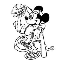 Coloring page: Mickey (Animation Movies) #170117 - Printable coloring pages