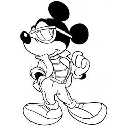 Coloring page: Mickey (Animation Movies) #170124 - Printable coloring pages