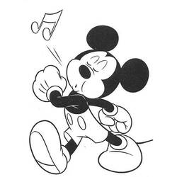 Coloring page: Mickey (Animation Movies) #170130 - Printable coloring pages