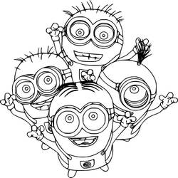 Coloring pages: Minion - Free Printable Coloring Pages