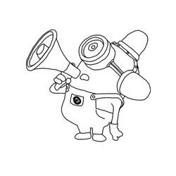 Coloring page: Minions (Animation Movies) #72062 - Printable coloring pages