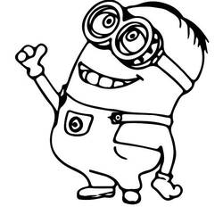 Coloring page: Minions (Animation Movies) #72070 - Printable coloring pages