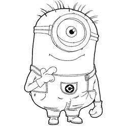 Coloring page: Minions (Animation Movies) #72085 - Free Printable Coloring Pages
