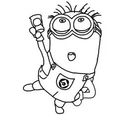 Coloring page: Minions (Animation Movies) #72092 - Printable coloring pages