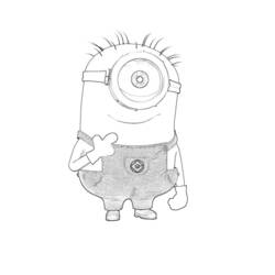 Coloring page: Minions (Animation Movies) #72101 - Free Printable Coloring Pages